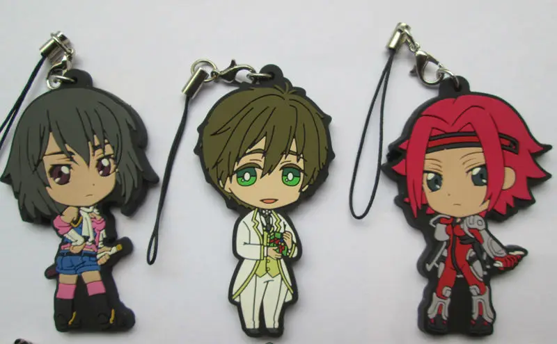 Брелок для ключей из ПВХ с фигурками Geass рыцарь seve Kallen бесплатная доставка|code geass