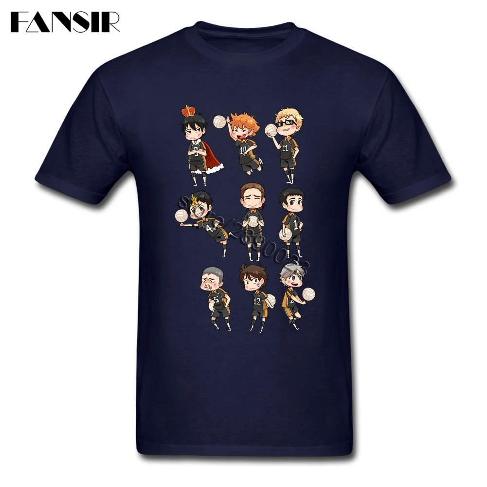 Haikyuu для мужчин футболка креативные футболки девочек с короткими рукавами