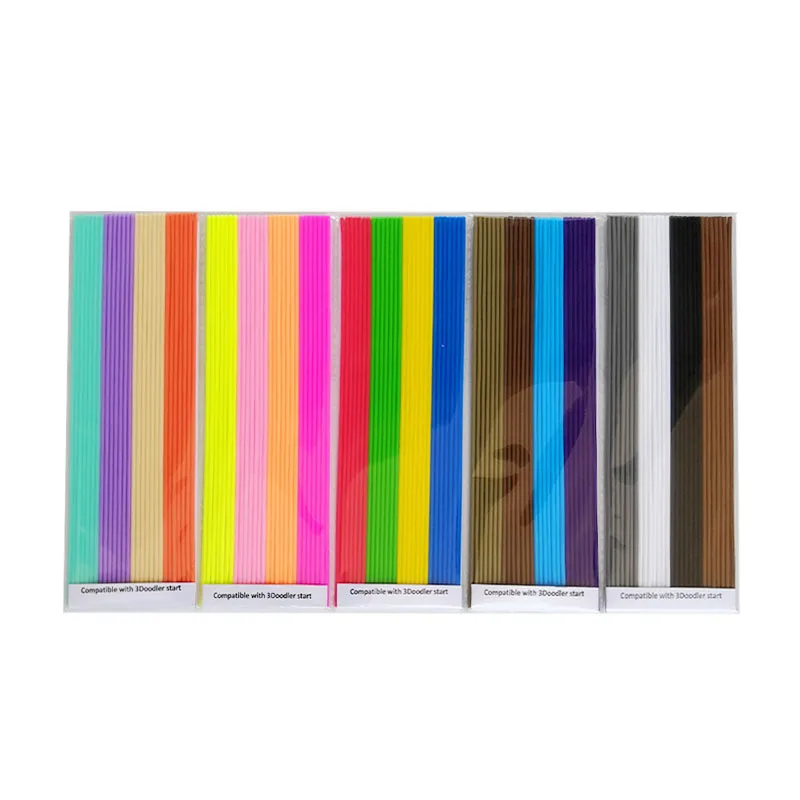 20 colors mixed NO.6 Эта трехмерная нить совместима с 3Doodler start. Изготовлена из нетоксичных экологически чистых пластиков при низких темпер - Цвет: 20 colors mixed NO.6