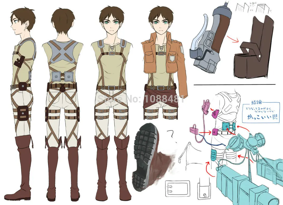 Атака на Титанов ремень Shingeki no Kyojin ремни и ремни Фартук Косплей костюмы ремни Mikas Survey corps Eren