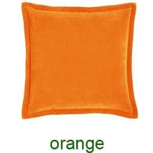 7 orange ESSIE HOME модная цветная Высококачественная тонкая бархатная наволочка для подушки, чехол для подушки, окантовка, подушка с бахромой, фланцевая подушка - Цвет: 7 orange