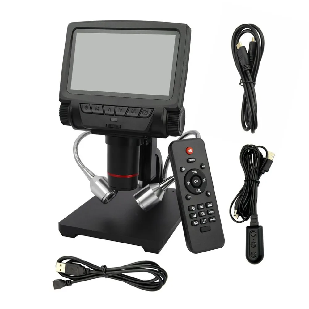 

Andonstar Professional 5 Inch Screen Digital Microscope Metal Stand HDMI Microscope for Mobile Phone Repair Soldering Tools