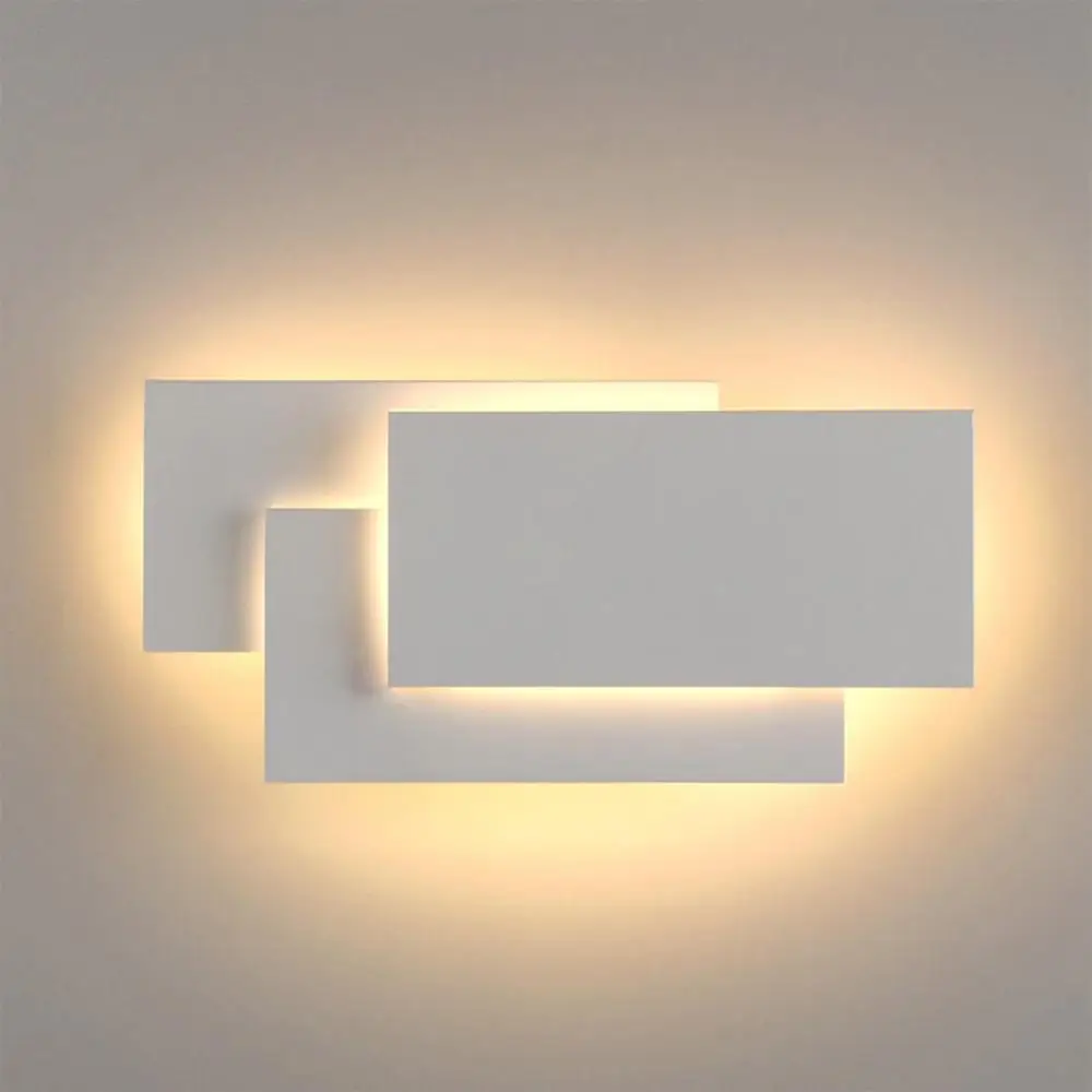 Led Wall Light Aluminum Fine Wall Lights Rectangular Art Stripe Wall Light 3 Square Wall Lamp modern living room aisle staircase
