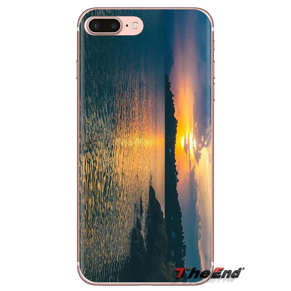 Для Huawei G7 G8 P7 P8 P9 P10 P20 P30 Lite Mini Pro P Smart Plus 2017 2018 2019 телефон корпус горный Озеро Закат