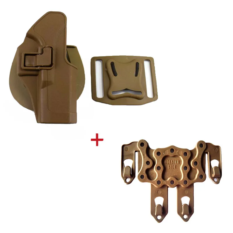 

Tactical Gear Glock 17 19 22 23 31 32 Gun Case Pistol Airsoft Right Hand Waist Belt Holster + Gun Sling MOLLE Platform Mag Pouch