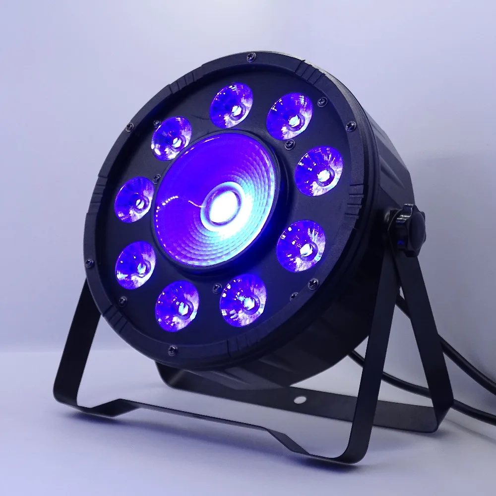 25 градусов 9x10 Вт + 30 Плоские LED Par огни 9*10 RGB 3в1 PAR DMX512 управление Диско Огни
