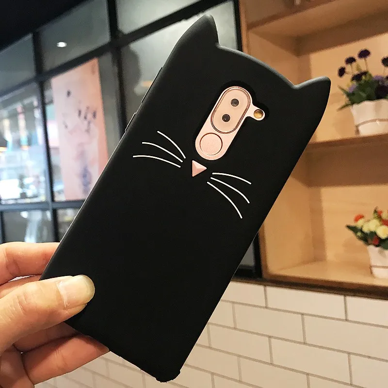 Чехол для Huawei Honor 6X чехол Mate 10 Lite мягкий силиконовый с милым котом чехлы телефонов