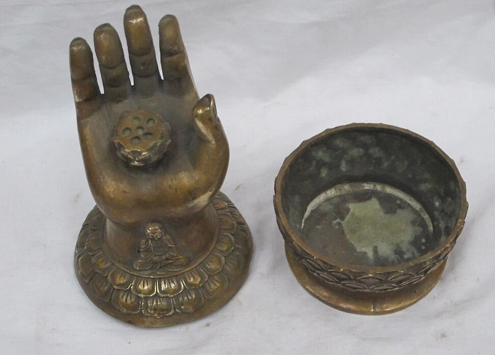 Китайский Фэн-шуй Бронзовый резные Животных Золотой слиток Деньги овец Богаче