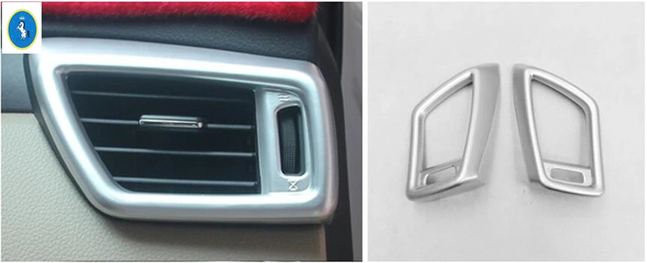 Yimaautotrim боковой Кондиционер AC выход вентиляционная Крышка Накладка для Nissan Rogue/X-trail T32- матовый/углеродное волокно ABS