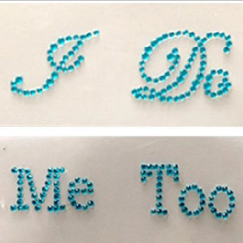 Стразы для свадебных торжеств I Do Me Too Blue Набор стикеров Аппликации что то