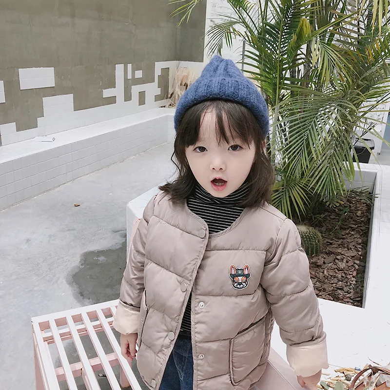Drop Shipping Boys Girls Children Solid Coats Winter Autumn Black Jacket Baby Cotton Cute Fashion Outwear DA10049 | Детская одежда и