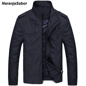 NaranjaSabor Мужская брендовая одежда, осень 2020, мужские куртки, весенние мужские пальто, тонкий Тренч, Мужская ветровка, Повседневная Верхняя одежда 4XL