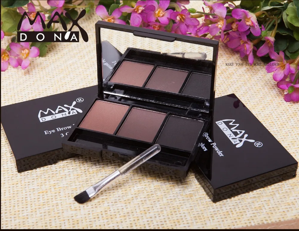 Профессиональный 3 цвета водонепроницаемый стойкий усилитель для бровей пудра с