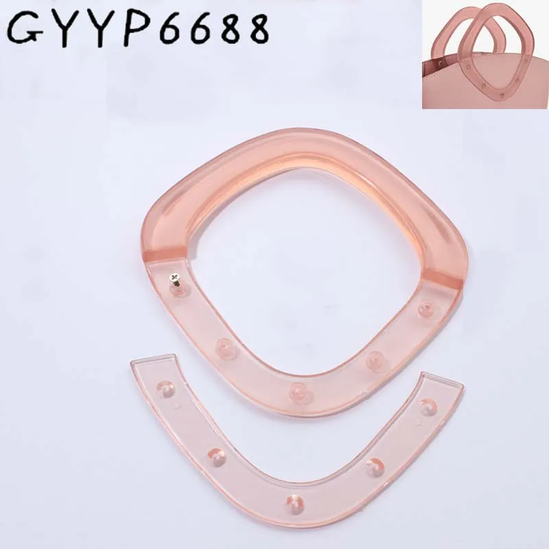 Модная розовая белая ромбовидная ручка для акриловых сумок Diy Аксессуары Горячая