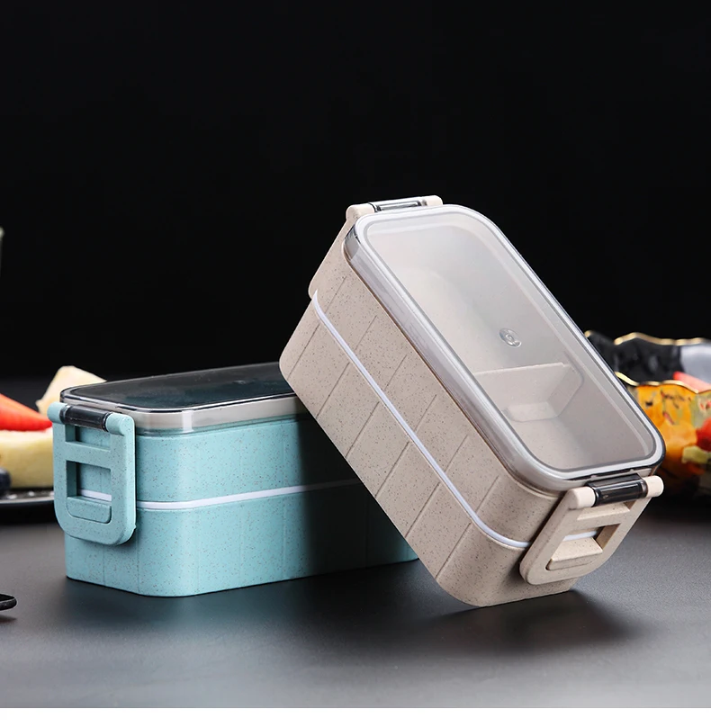 Японский Ланч-бокс для микроволновой печи Bento детский из пшеничной соломы