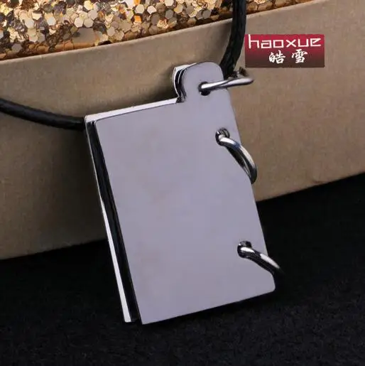 1 шт &quotлюбовь&quot Книга кулоны Пара Ожерелья Корейская нержавеющая сталь