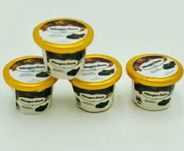 4pcs style 1 4 шт. милый 1:12 кукольный домик миниатюрная еда мини-чашка для мороженого модель игрушки для кухни игрушки аксессуары - Цвет: 4pcs style 1