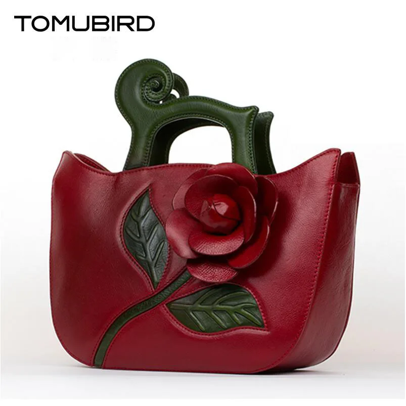TOMUBIRD новый улучшенный дизайн из воловьей кожи вдохновленный цветами женская