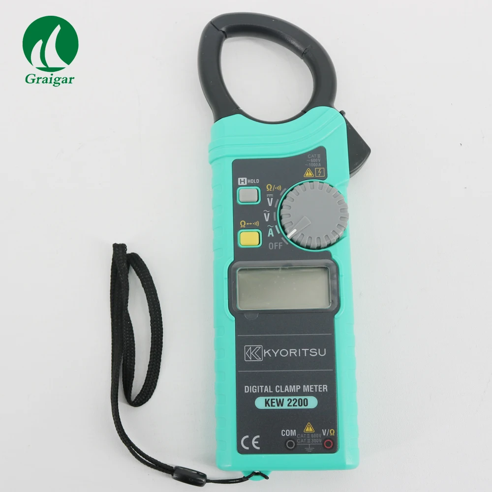 Kyoritsu 2200 100% Новый AC цифровой клещи AC/DC 1000A Тонкий удобный дизайн|digital clamp meter|ac digital