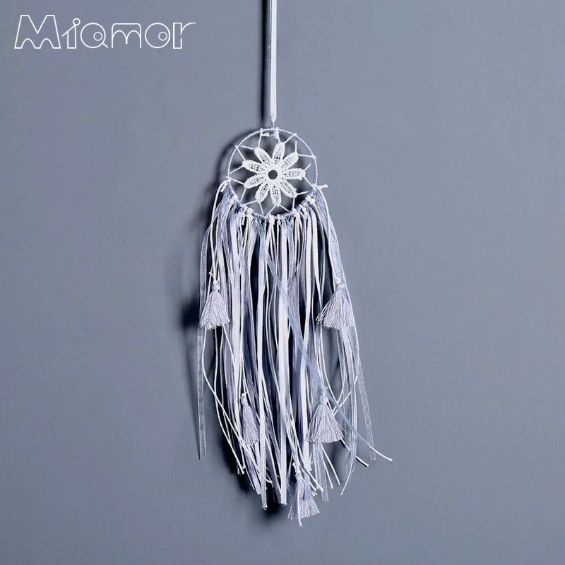 Мини-Ловец снов MIAMOR ручной работы разноцветный с сумкой-кисточкой для кафе бара