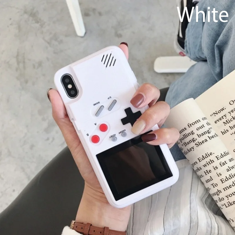 white Чехол для телефона черный Ретро Чехол для игровой приставки для IPhone 6 6S Plus 7 8 Plus X Capinha Fundas Game - Цвет: white