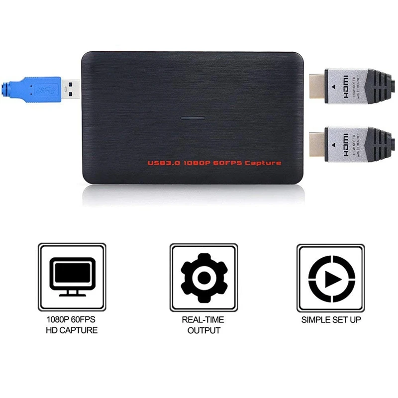 HDMI Игровая карта захвата USB 3 0 HD видео 1080P 60FPS устройство для записи в реальном
