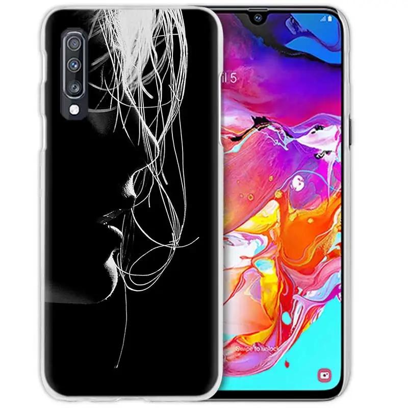 Чехол для samsung Galaxy A50 A70 A20e A40 A30 A20 A10 A8 A6 Plus A9 A7 жесткий прозрачный чехол для телефона