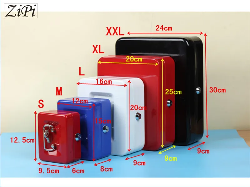 Ящик для мелких наличных денег Zipi из нержавеющей стали Блокируемый