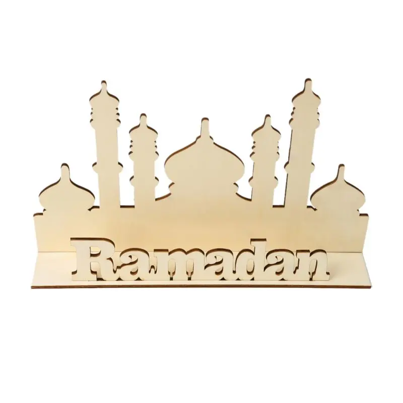 1 Набор Eid Mubarak Рамадан деревянное искусственное украшение Мусульманский
