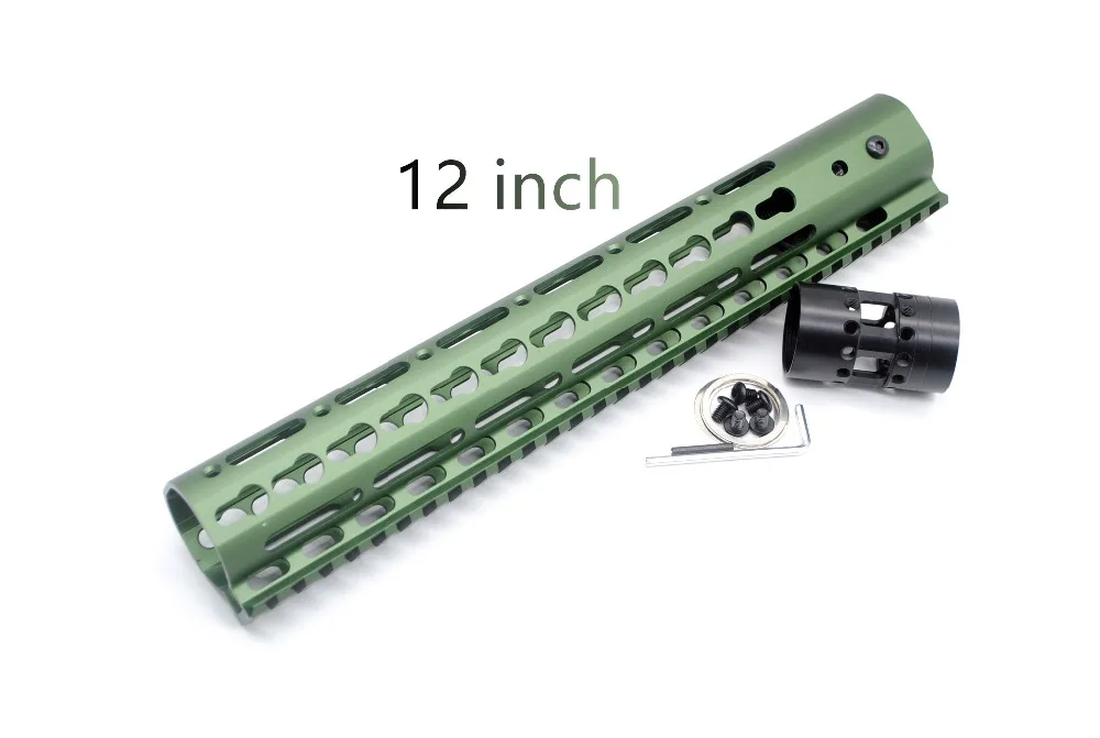 Aplus AR15 оливково-зеленый 7 ''9'' 10 ''12'' 13,5 ''15'' дюймовый свободный поплавок стиль Keymod Handguard рельсовая система крепления Fit.223