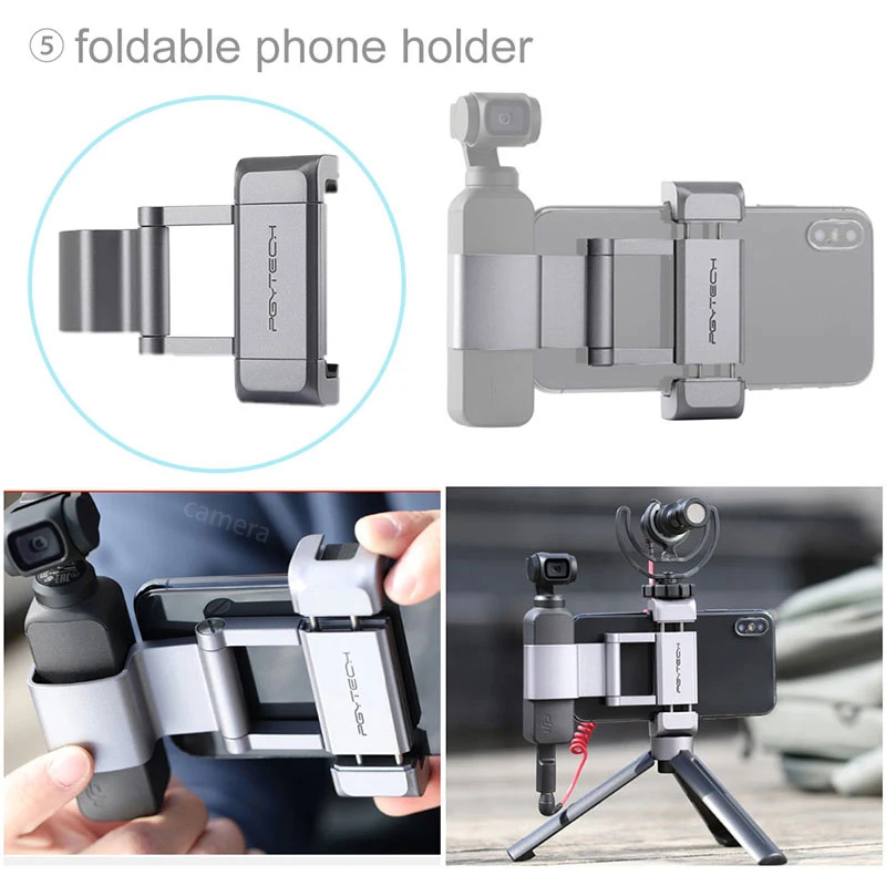 Дополнительно PGYTECH DJI POCKET 2/OSMO Карманный адаптер держатель зажим селфи палка