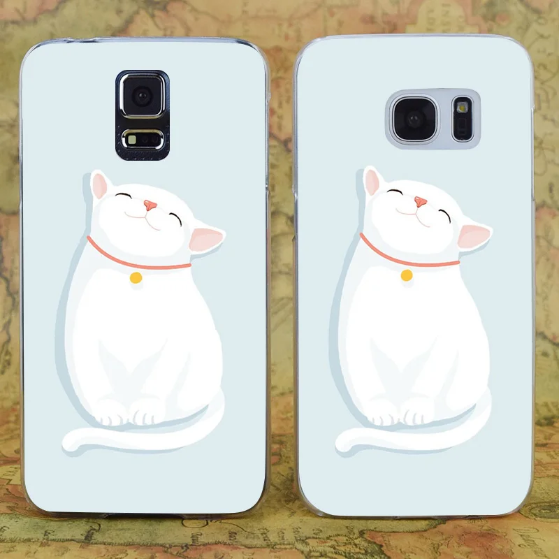 E2686 белый прозрачный Жесткий ПК чехол для samsung Galaxy Note S 3 4 5 6 7 8 9 Mini Edge Plus |