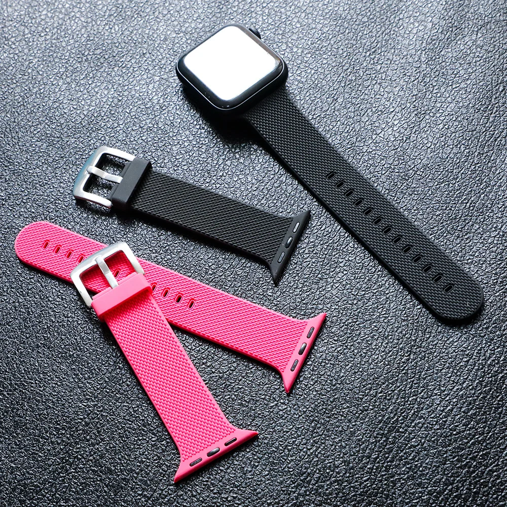 УГЛЕРОДНЫЙ волоконный ремень для Apple watch band 44 мм 40 iWatch 42 38 спортивный браслет 4 3 2 1