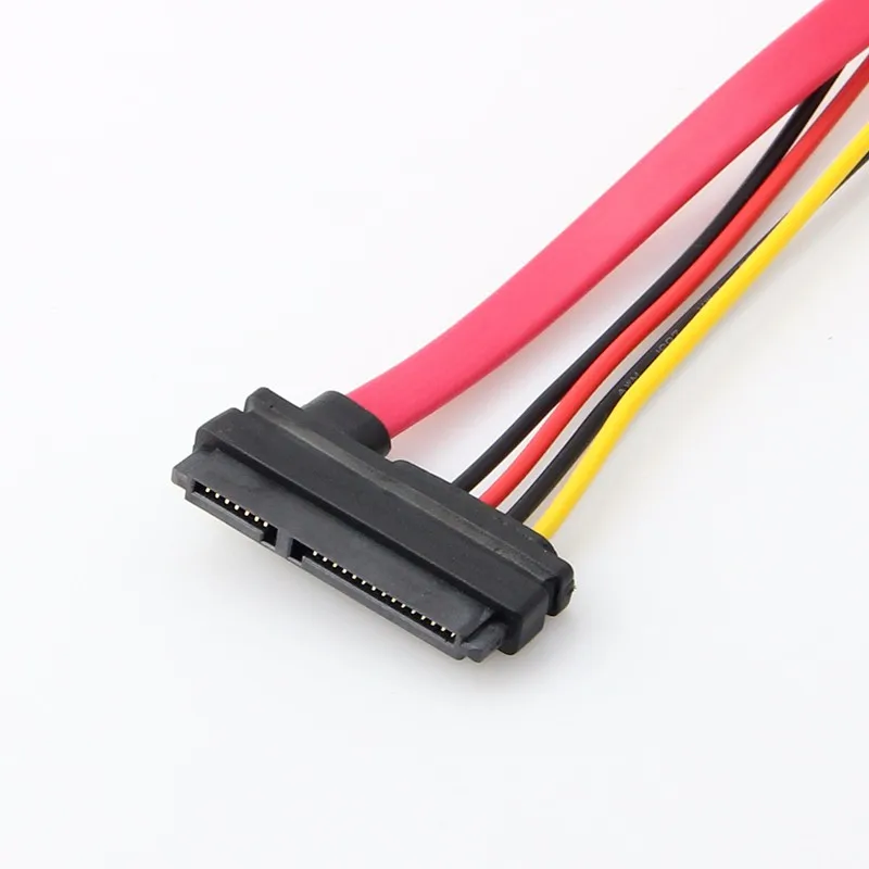 Красный SATA 3 III 0 7 + 15 22 Pin p кабель-удлинитель для передачи данных кабель питания 30