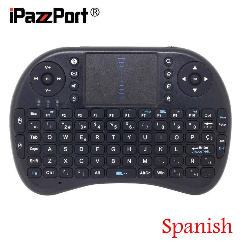 [Бесплатная доставка] Мини 2 4G Беспроводная испанская (Espanol) клавиатура + Воздушная