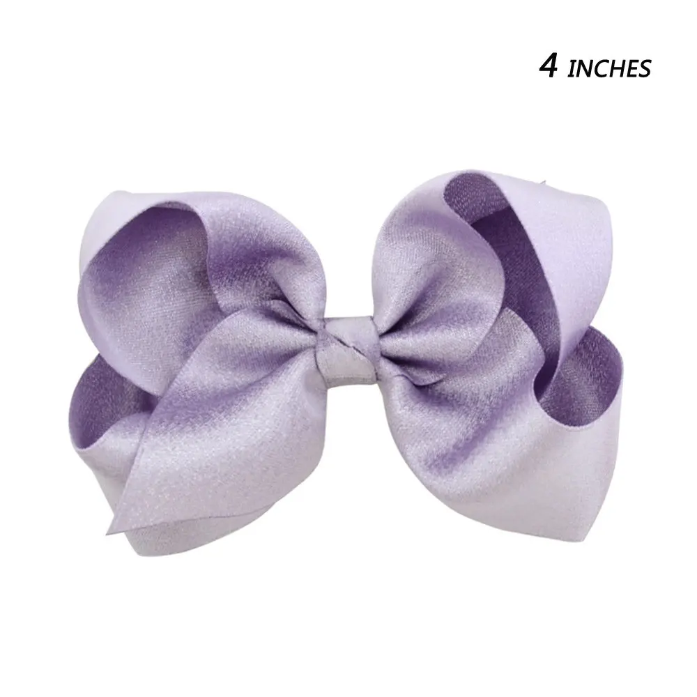 style 2 purple Ruoshui 4 ''/8" Детские бантики для волос напечатанные заколки ПУ блестящие заколки для волос Цветочные Шпильки волос ручной работы девушки Бохо аксессуары для волос - Цвет: style 2 purple