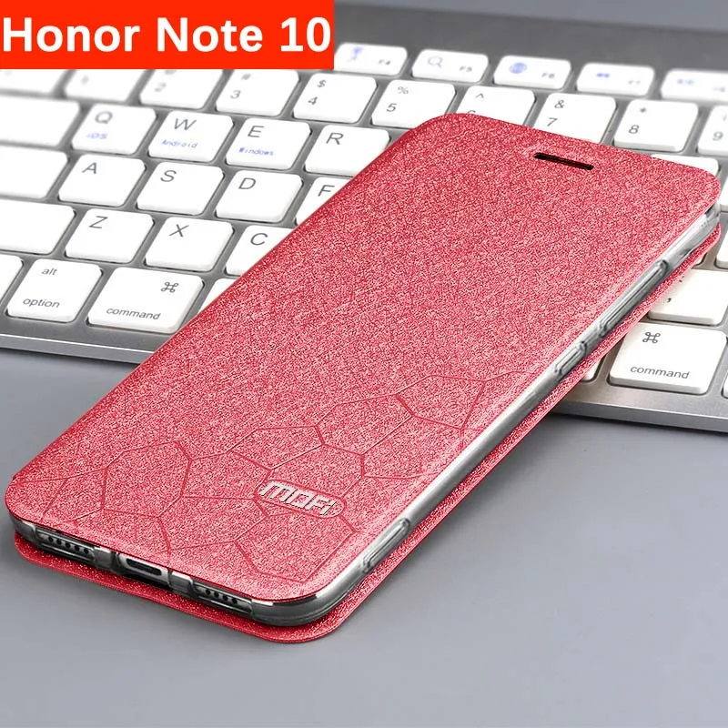Чехол-книжка для huawei honor note 10, чехол-книжка для honor note10, чехол-накладка, чехол-книжка duke note10, прозрачный защитный чехол - Цвет: Red