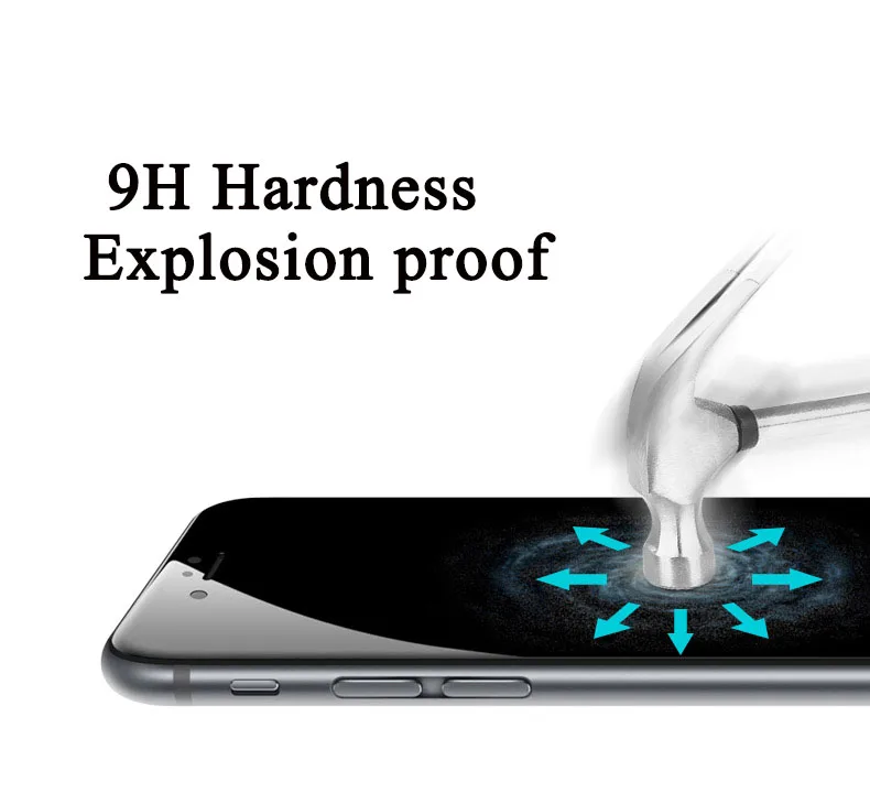 3d-стекло для iPhone 7 6 6s Plus защита экрана с закругленными краями закаленное защитное