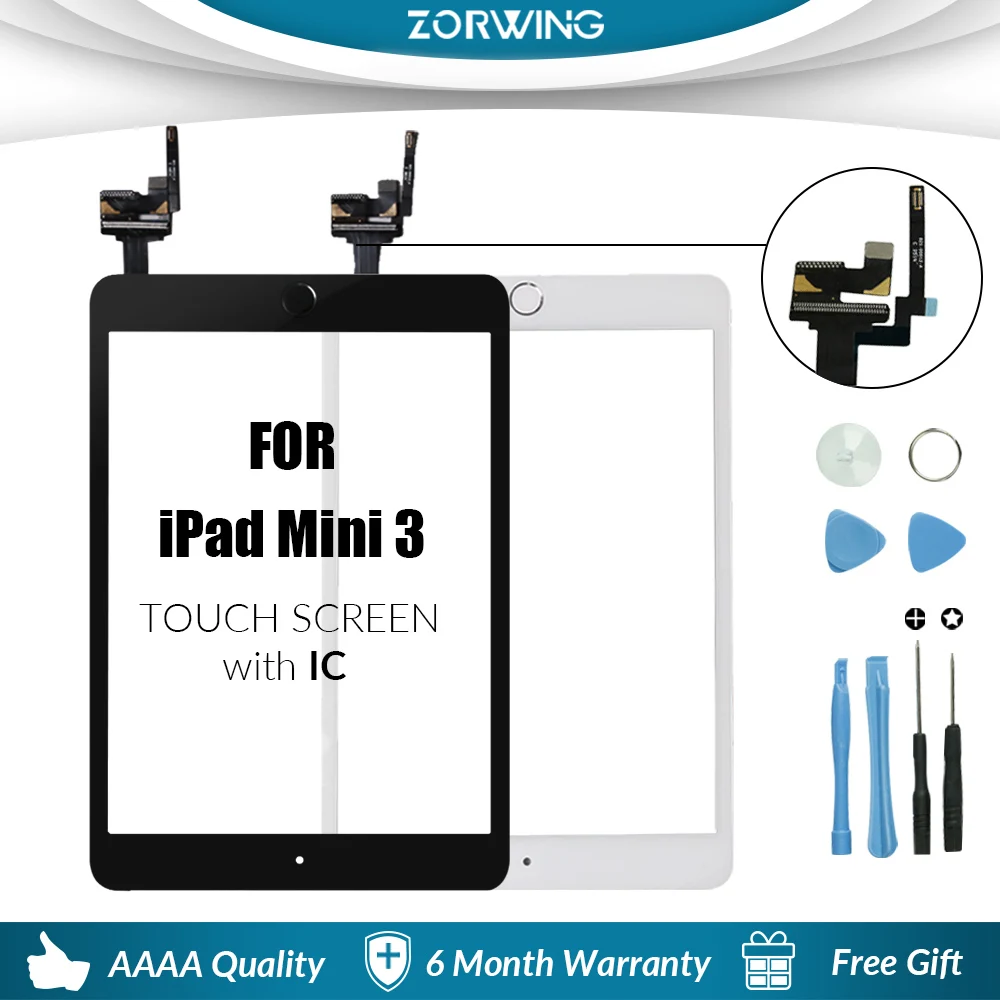 Сенсорный экран для iPad Mini 3 Mini3 стеклянный сенсорный с цифровым преобразователем
