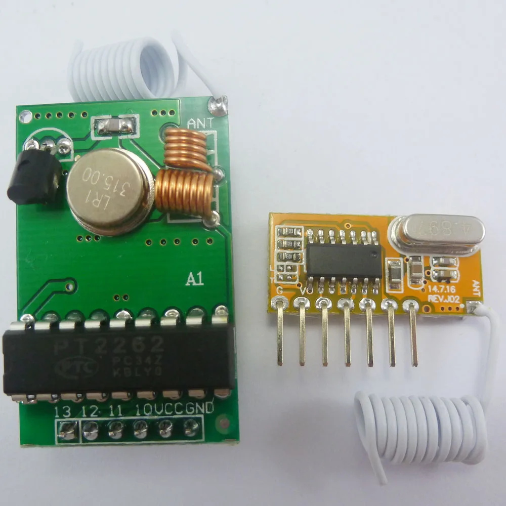 Кодировщик PT2262 315 МГц для декодера Arduino комплект соединений приемника