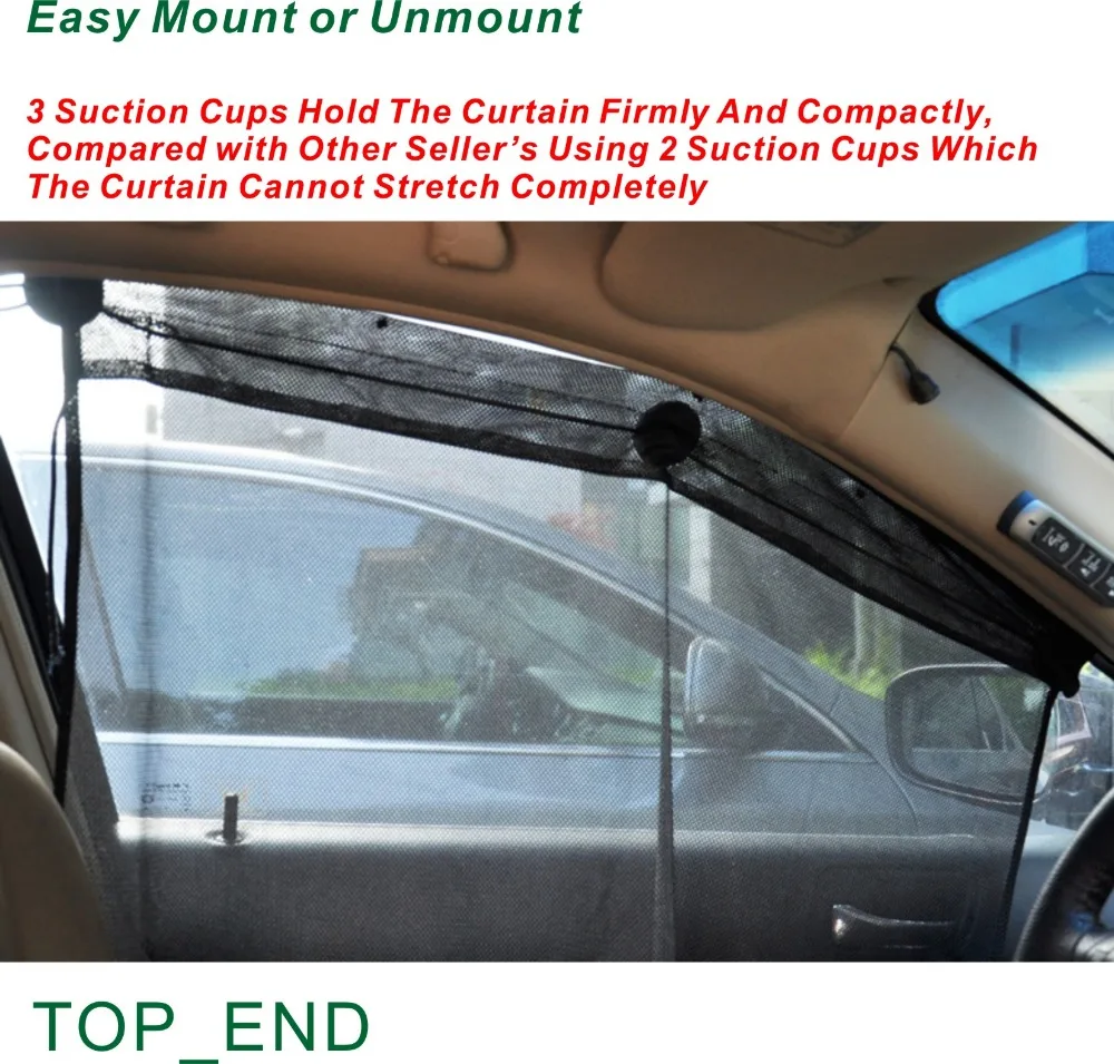 1 пара бесплатная доставка автомобильная боковая занавеска на окно удерживается