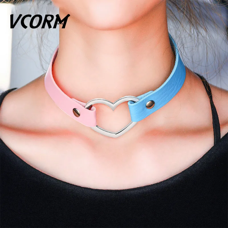 Модные эффектные длинные кожаные ожерелья VCORM крученые Чокеры для женщин