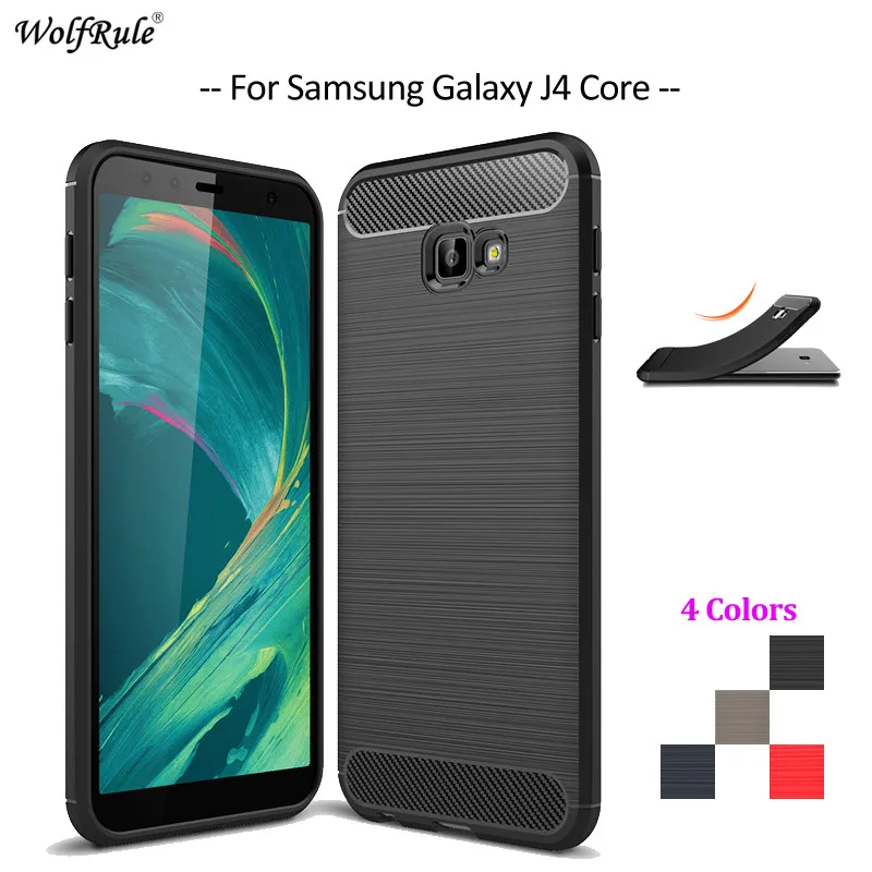 Чехол из углеродного волокна для Samsung Galaxy J4 Core задняя крышка Бампер Core|Бамперы| |