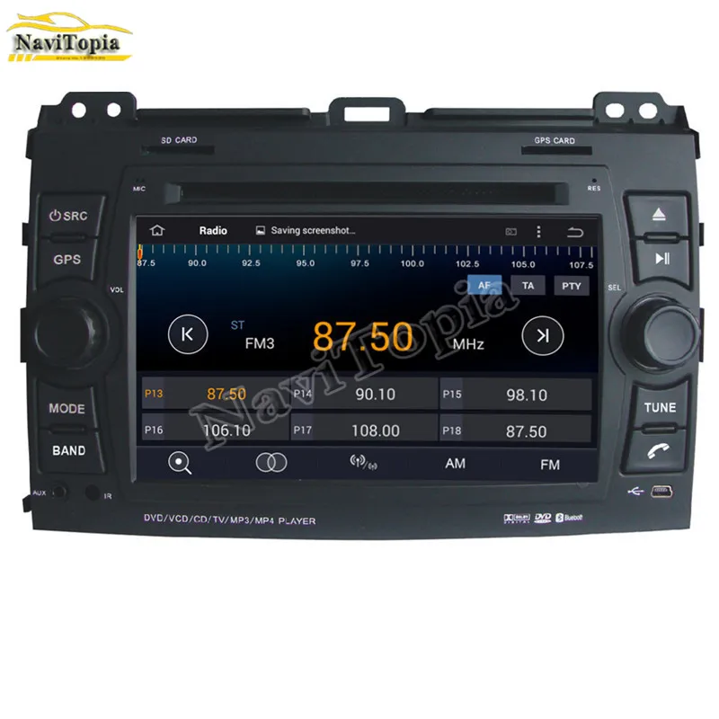 Ectwodvd 4G ram 32G rom Восьмиядерный Android 9 0 автомобильный DVD gps Радио для Toyota Prado 2002 2003 2004 2005