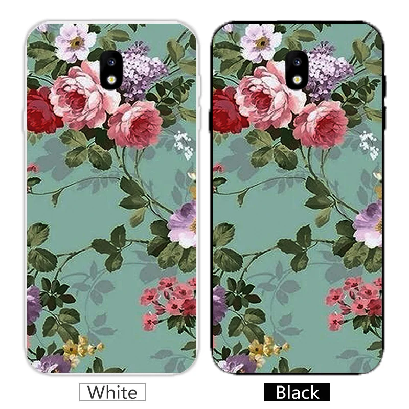 For Samsung Galaxy J7 2017 J730F (EU Version) Silicone TPU Scen Phone Cases 5.5 inch for J730 Black Back Matte Cover |