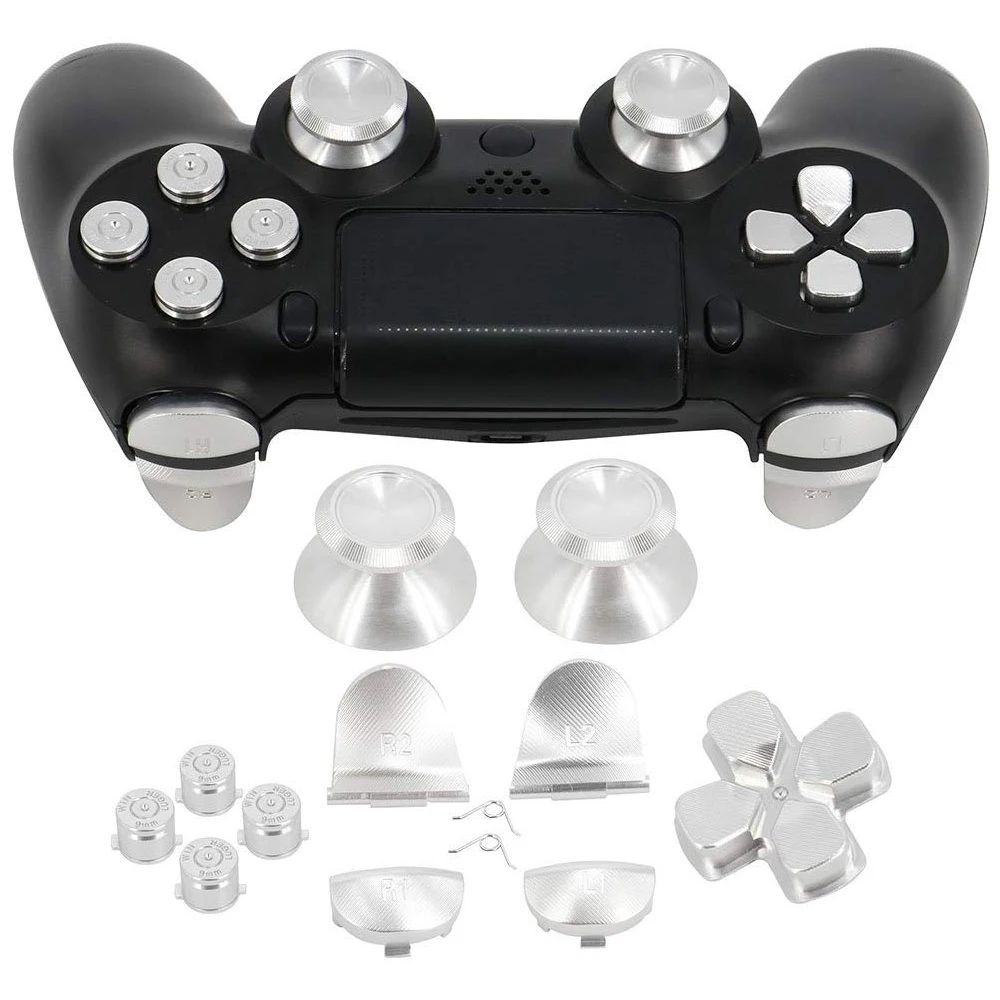 Металлические алюминиевые аналоговые Thumbsticks пулевые кнопки D-pad L1 R1 L2 R2 триггер