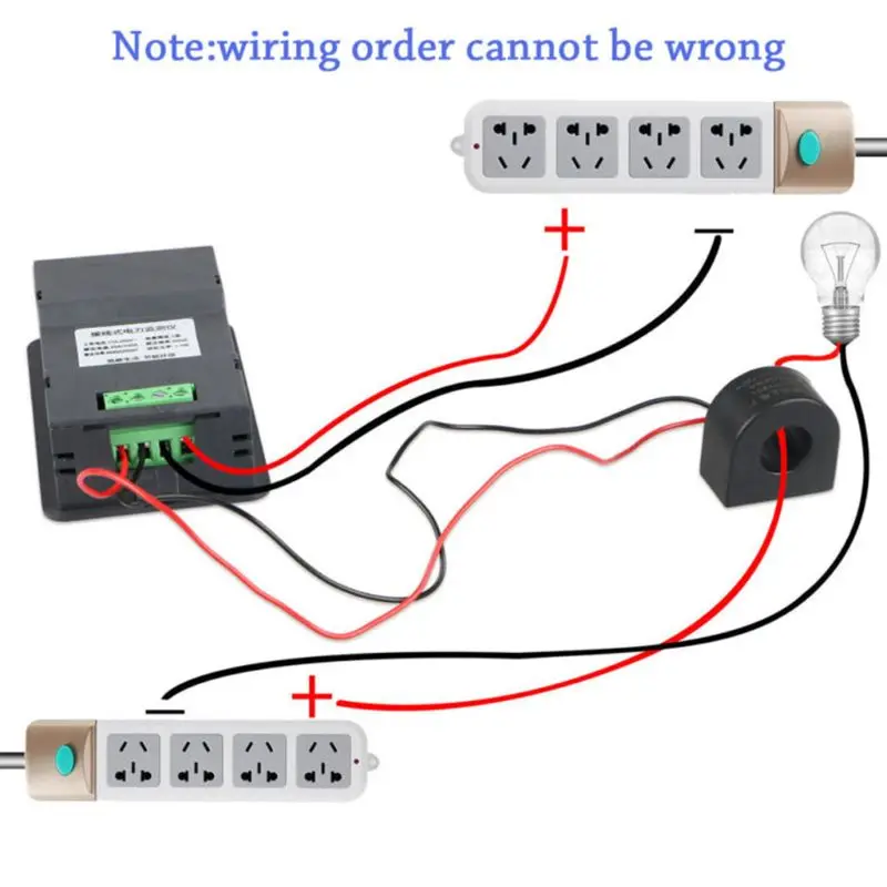Цифровой ЖК дисплей Счетчик электроэнергии монитор энергии Амперметр Вольтметр