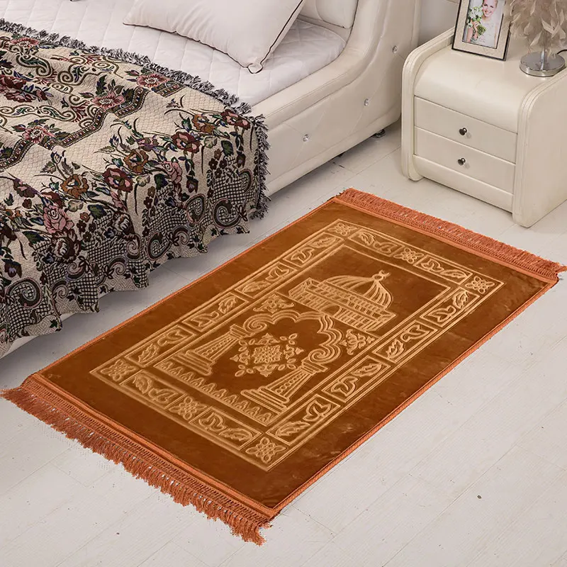 yellow 2 75x120 см мусульманский коврик для молитвы Открытый коврик садовый паломник большие ковры для гостиной дома гостиной прикроватный коврик для спальни - Цвет: yellow 2