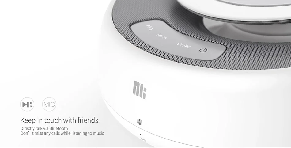 Переносной Bluetooth колонки Беспроводной телефон Зарядное устройство NILLKIN Hi-Fi стерео звук Системы Qi Быстрая зарядка для Xiaomi Smart Home Спальня