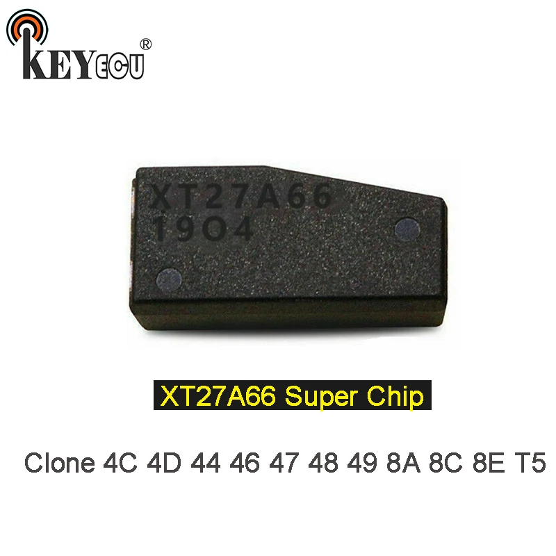 

KEYECU 1x/ 2x VVDI супермодные сандалии чип/XT27A66 транспондер дистанционный ключ чип-ключ для автомобиля с откидным верхом 4C 4D, 44, 46, 47, 48, 49, 8A 8C 8E T5